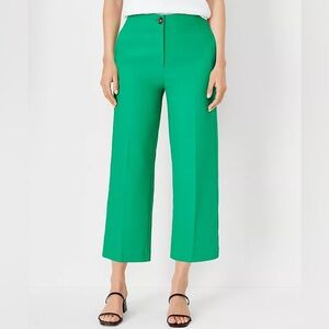 NWT Ann Taylor Kate Wide Leg Crop Size 8 Green!